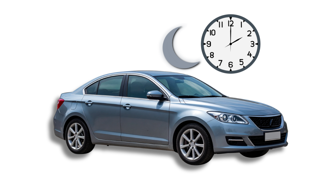 Vehicle on the map with Navixa curfew settings and curfew icon
